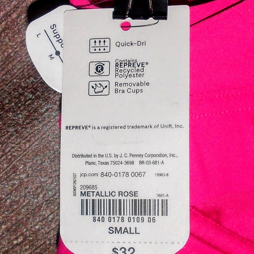 Xersion Move Medium Support Racerback Sports Bra - Picture 10 of 14
